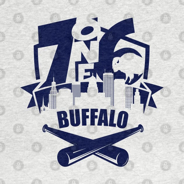 716 Buffalo Baseball 1 color by AssortedRealitee